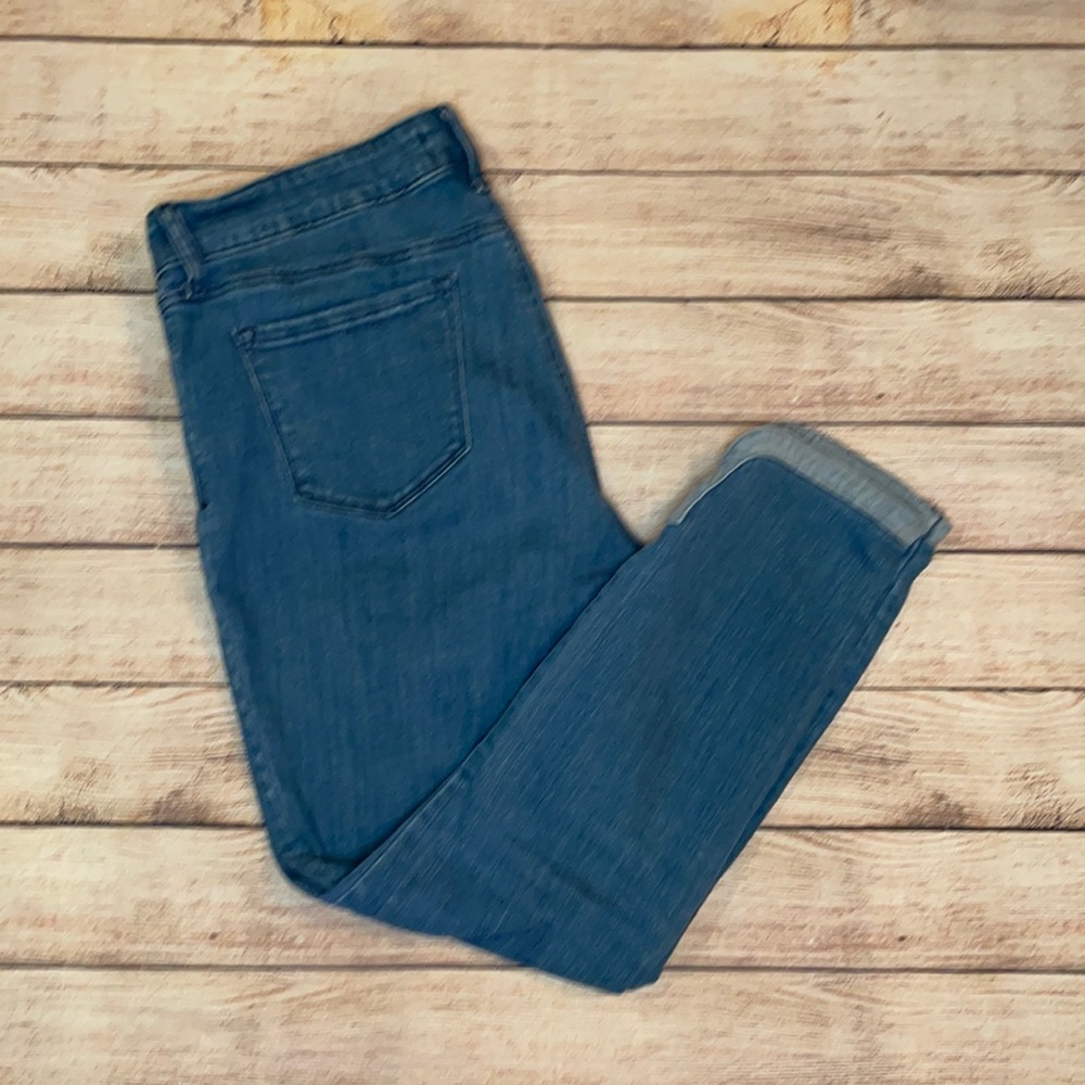 NYDJ Ankle Skinny Two Tone Jeans Size 10